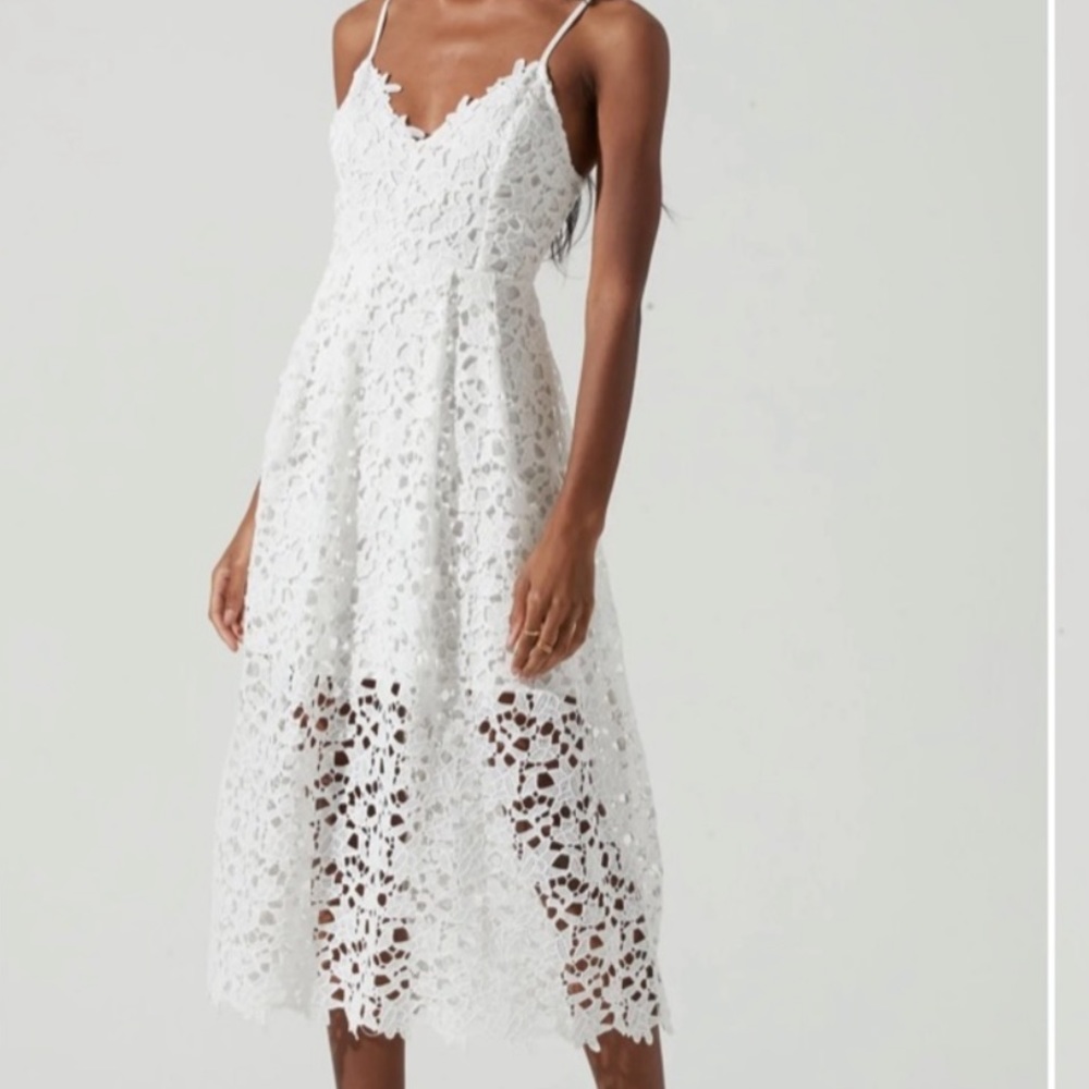 NWT!! ASTR The Label White Midi Dress